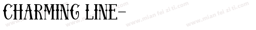 charming line字体转换